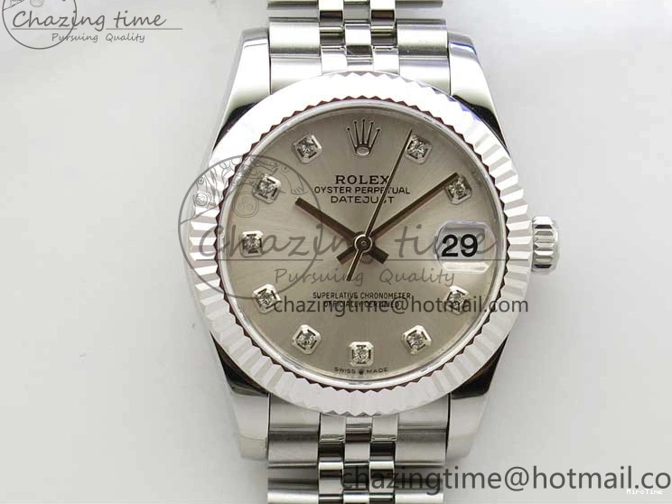 MiroTime 0513 Datejust 31mm 278271 SS BP Maker Best Edition Silver Crystal Dial on Jubilee Bracelet OnTrend 2741